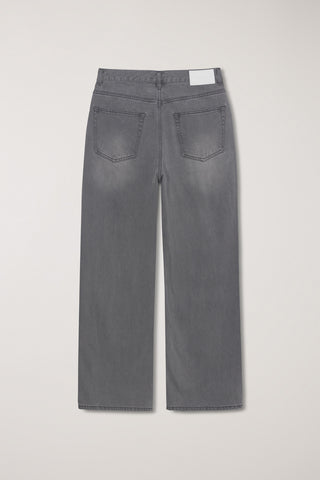 LOW RISE WIDE JEANS GREY