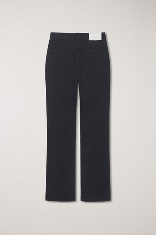 ESSENTIAL SEMI BOOT-CUT JEANS BLACK