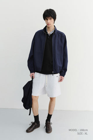 UNISEX LOGO SWEAT SHORTS LIGHT MELANGE GREY