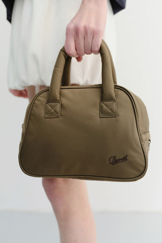 NYLON BOSTON TOTE BAG KHAKI