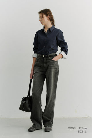 2-WAY ESSENTIAL SHIRT NAVY