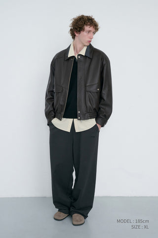 UNISEX STRAIGHT SWEATPANTS SOFT BLACK