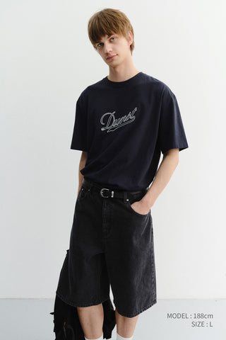CLASSIC BAGGY DENIM SHORTS BLACK