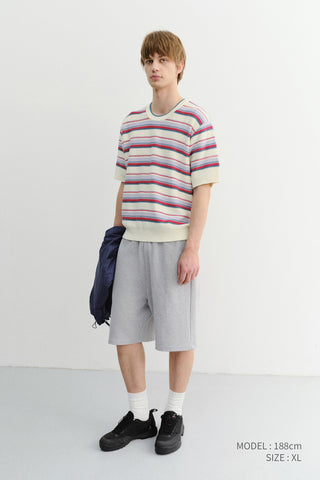 UNISEX PIGMENT RELAXED BEACH SHORTS MELANGE GREY