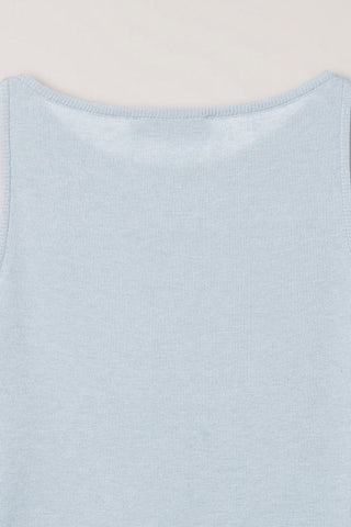 LAYERING KNIT TOP SOFT BLUE