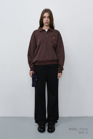 STRAIGHT CHINO SLACKS BLACK