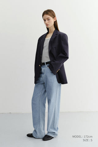 SUMMER STRAIGHT JEANS LIGHT BLUE