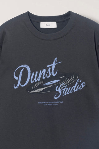 UNISEX VINYL T-SHIRT CHARCOAL GREY