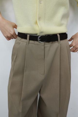 D-BUCKLE SUEDE BELT ESPRESSO