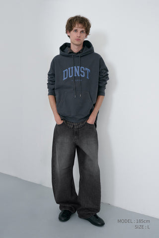 RELAXED CURVED JEANS WASHED GREY