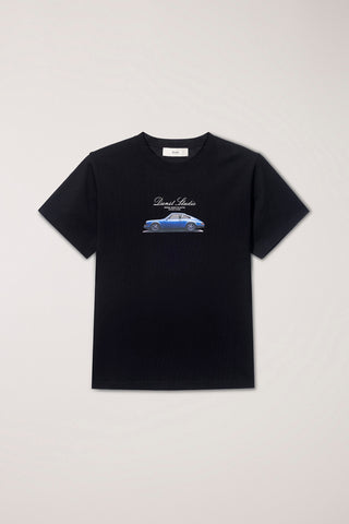 UNISEX SUMMER HOLIDAY CAR T-SHIRT BLACK