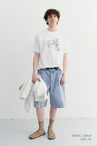 UNISEX DRAWING PUPPY T-SHIRT OFF WHITE