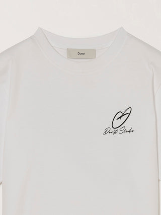 UNISEX HEART D LOGO T-SHIRT OFF WHITE