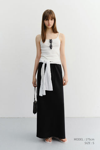 PETIT SLEEVELESS TOP OFF WHITE