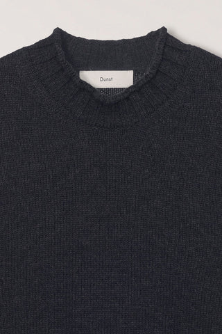 UNISEX CHUNKY ROLL NECK SWEATER CHARCOAL GREY