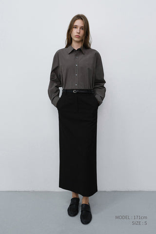 UNISEX REFINED COTTON SHIRT MUSHROOM