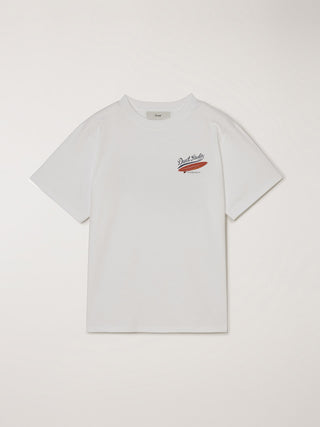 UNISEX SUMMER HOLIDAY SURF BOARD T-SHIRT OFF WHITE