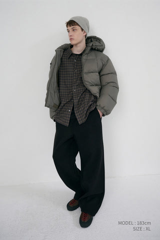 UNISEX JERSEY WIDE PANTS BLACK