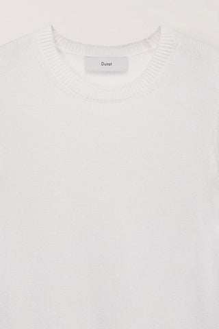 HALF SLEEVE KNIT TOP IVORY