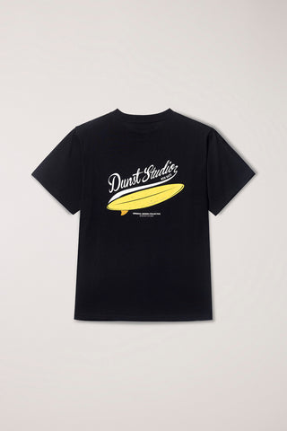 UNISEX SUMMER HOLIDAY SURF BOARD T-SHIRT BLACK