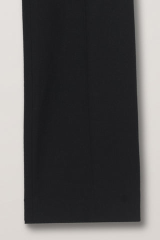 SEMI BOOT-CUT SLIM SLACKS BLACK