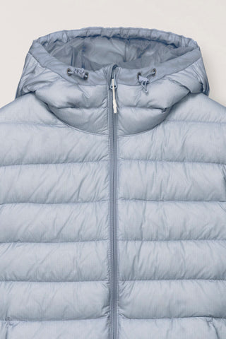 UNISEX LIGHT GOOSE DOWN JACKET GREYISH BLUE