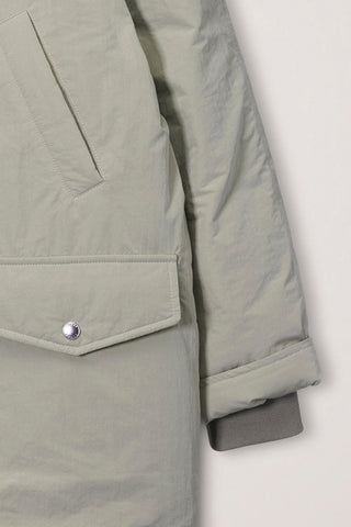 UNISEX GOOSE DOWN PARKA JACKET SOFT KHAKI