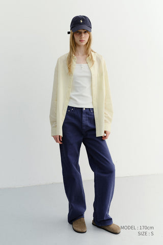 UNISEX SUMMER BREEZE STRIPED OVERSHIRT BUTTER