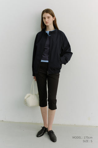 UNISEX MODERN HARRINGTON JACKET NAVY