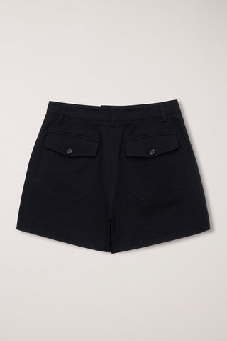 COTTON SAFARI SHORTS BLACK