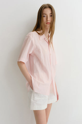 UNISEX OPEN COLLARED SHIRT SOFT PINK