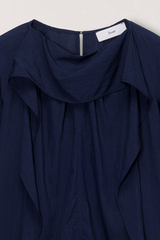 TIE BLOUSE NAVY