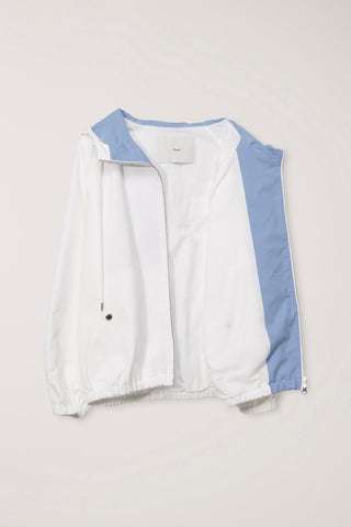 UNISEX LOGO WINDBREAKER WHITE SOFT BLUE