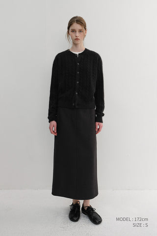 H-LINE LONG SKIRT BLACK
