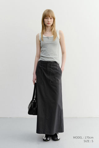 PETIT SLEEVELESS TOP MELANGE GREY