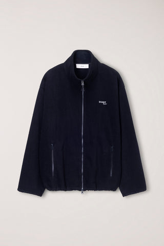 UNISEX ZIP-UP FLEECE SWEATSHIRT BLACK