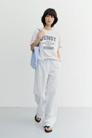 UNISEX CLASSIC LOGO T-SHIRT LIGHT MELANGE GREY