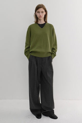 WINTER FLANNEL SLACKS CHARCOAL GREY