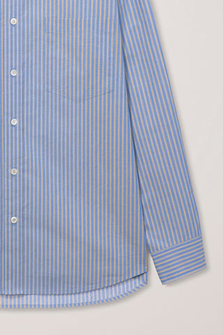 UNISEX INFORMAL SHIRT BLUE STRIPE