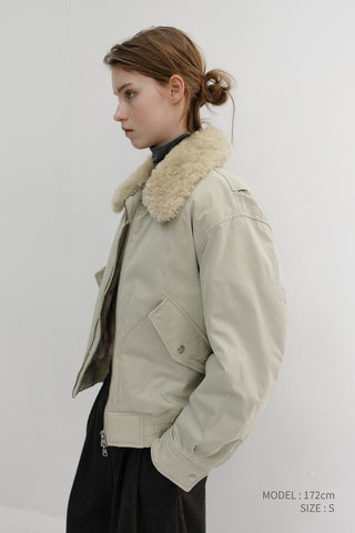UNISEX FLIGHT PADDED JACKET BEIGE