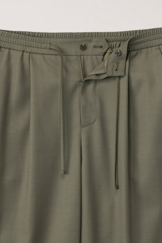 LOUNGE WOOL SLACKS KHAKI