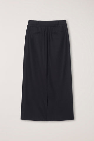 MAXI WRAP SKIRT BLACK