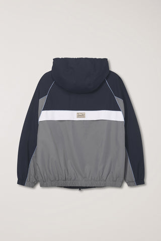UNISEX BLOCKED WINDBREAKER NAVY