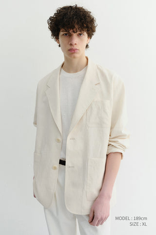 UNISEX LINEN CREWNECK KNIT WHITE