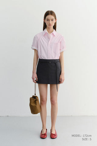 UNISEX OVERSIZED HALF SLEEVE SHIRT SOFT PINK