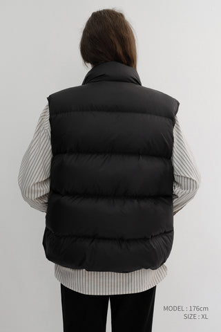 UNISEX GOOSE DOWN VEST BLACK