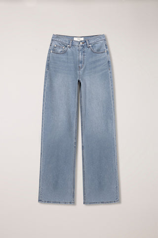 SUMMER RELAXED WIDE JEANS LIGHT BLUE