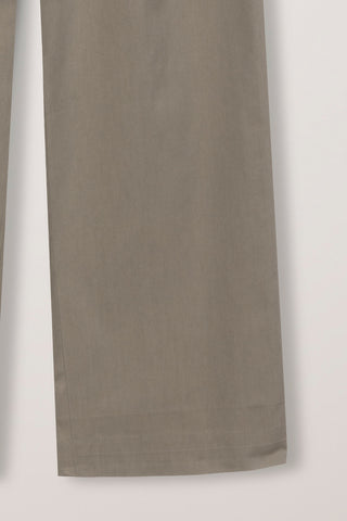 SUMMER DOUBLE PLEATED CHINO SLACKS KHAKI