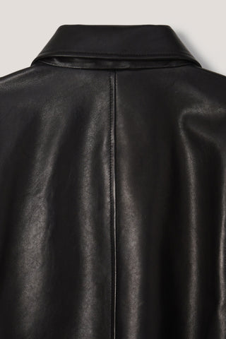 UNISEX DRIZZLER LEATHER JACKET BLACK