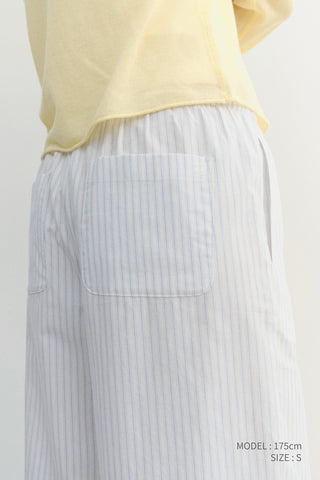 PAJAMA STRING PANTS WHITE STRIPE